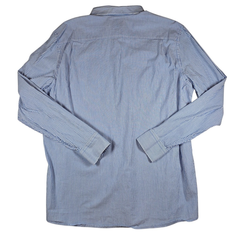 Southern Tide Charleston Blue/White Striped Classic Fit L/S Sport Shirt Men's M - Picture 4 of 7